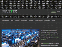 Tablet Screenshot of devetex.com